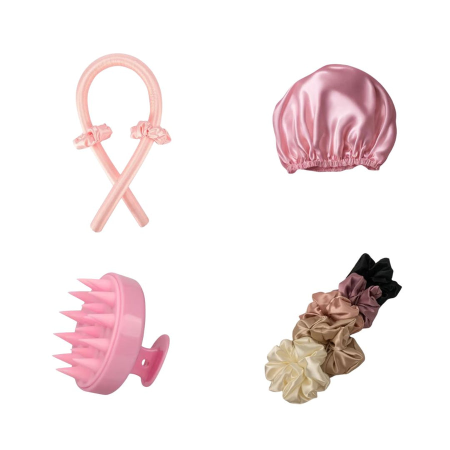 The Overnight Hair Care Kit in Pink