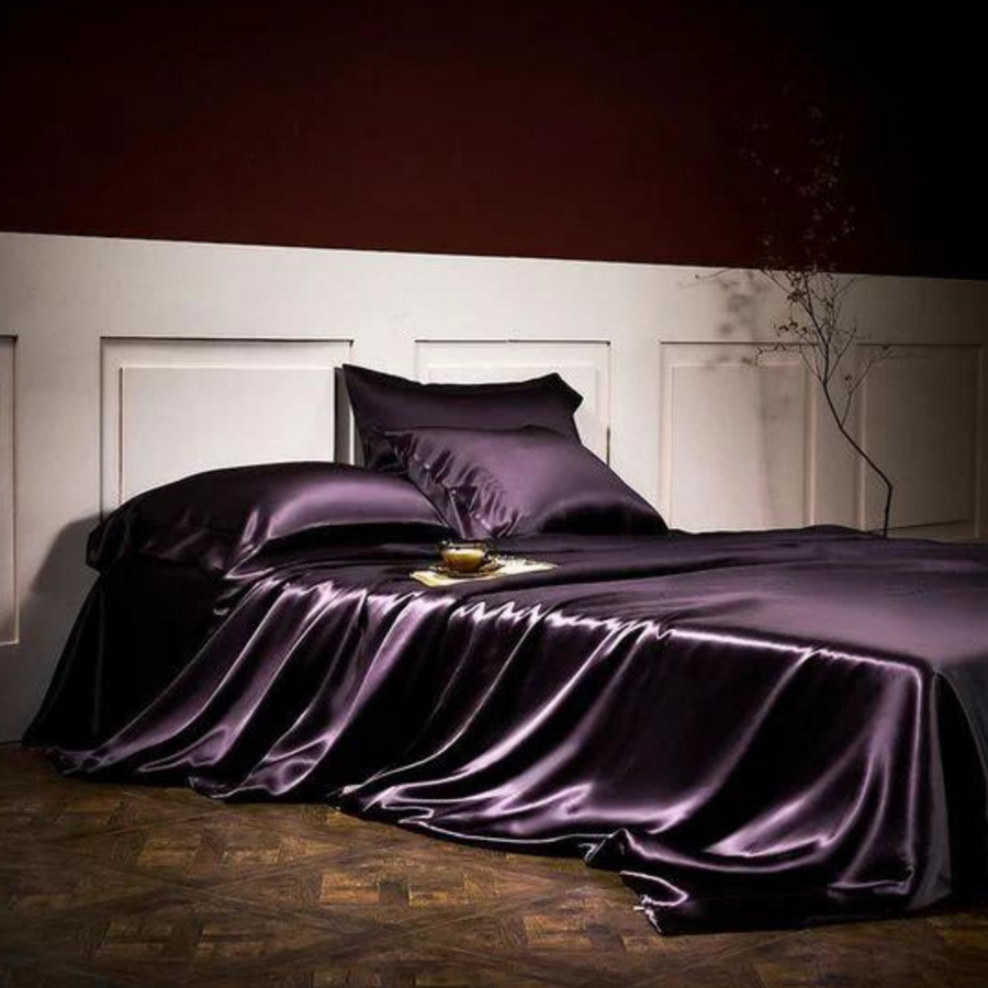 Lavender Silk Bedsheet Set